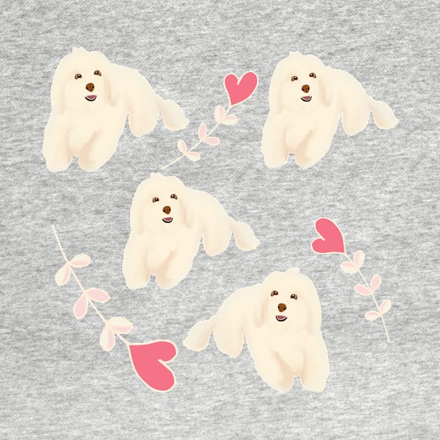 Maltipoo Love by PatternbyNOK